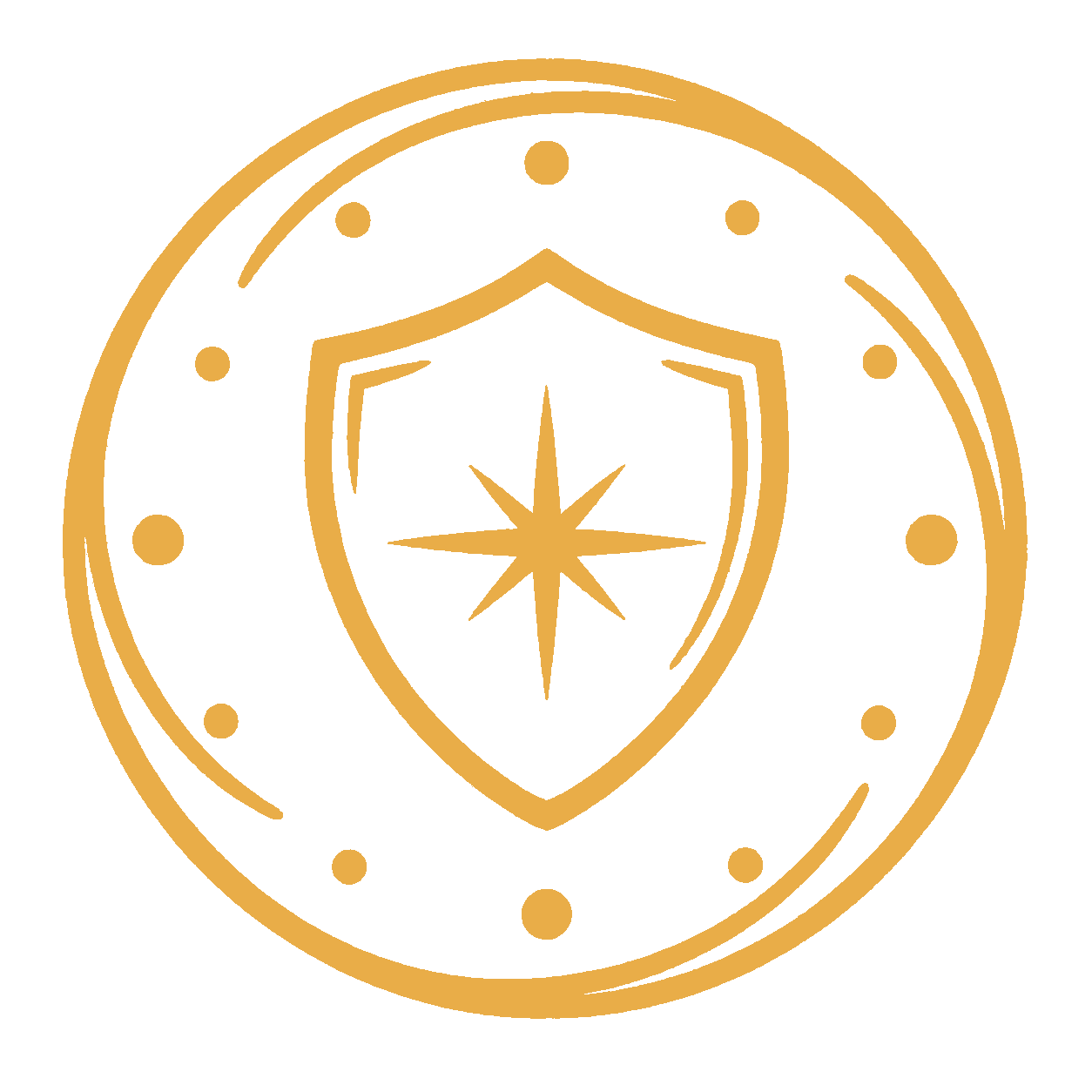 Lumière shield and star emblem